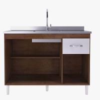 Balcão Para Pia 120cm Indekes Sem Tampo 6115.491 Noce/off - 5