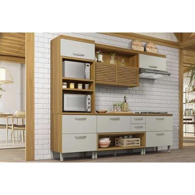 Cozinha Completa Princesa 4 Peças (1 Armário + 2 Balcões + 1 Paneleiro) C6p65 Freijo-off White - Nesher