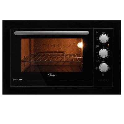 Forno Elétrico de Embutir Fischer Fit Line 48L Autolimpante com Vidro Duplo 110V