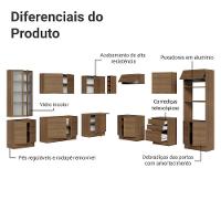 Armário De Cozinha Completa 549cm Rustic Stella Madesa 01 Rustic