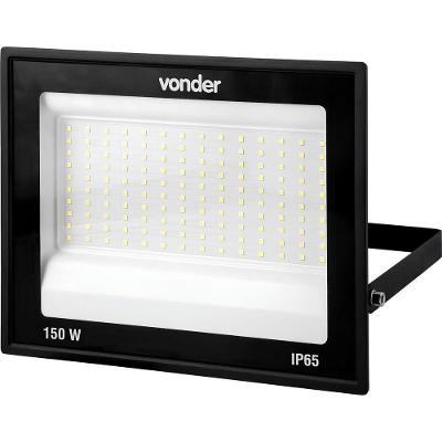 Refletor De Led RLV1503 150W Vonder Bivolt 6500k 110V 220V Luz Branca Alcance 35m Interno Externo