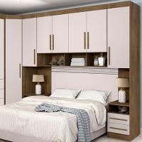 Dormitório Completo Georgia J&a Para Cama Box 1,58m Casal Jequit/Off White - 3