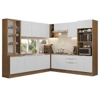 Armário De Cozinha Completa 549cm Rustic/branco Stella Madesa 01 Rustic/branco - 2