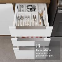 Armário De Cozinha Completa 549cm Rustic/branco Stella Madesa 01 Rustic/branco - 8