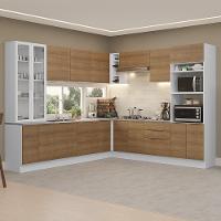 Armário De Cozinha Completa 549cm Branco/rustic Stella Madesa 01 Branco/rustic - 1