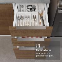 Armário De Cozinha Completa 549cm Branco/rustic Stella Madesa 01 Branco/rustic - 3