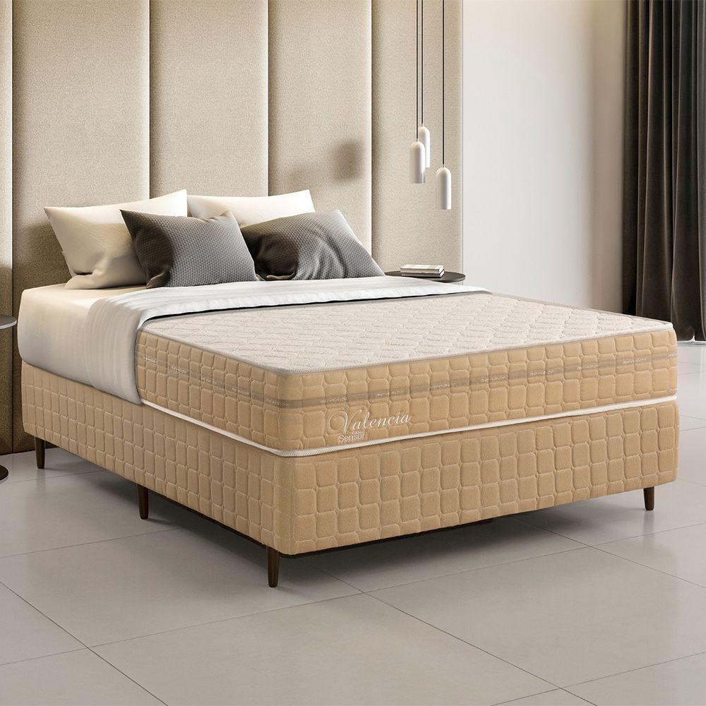 Colchão Valencia Viúva Molas Ensacadas Individualmente - Bege - 1