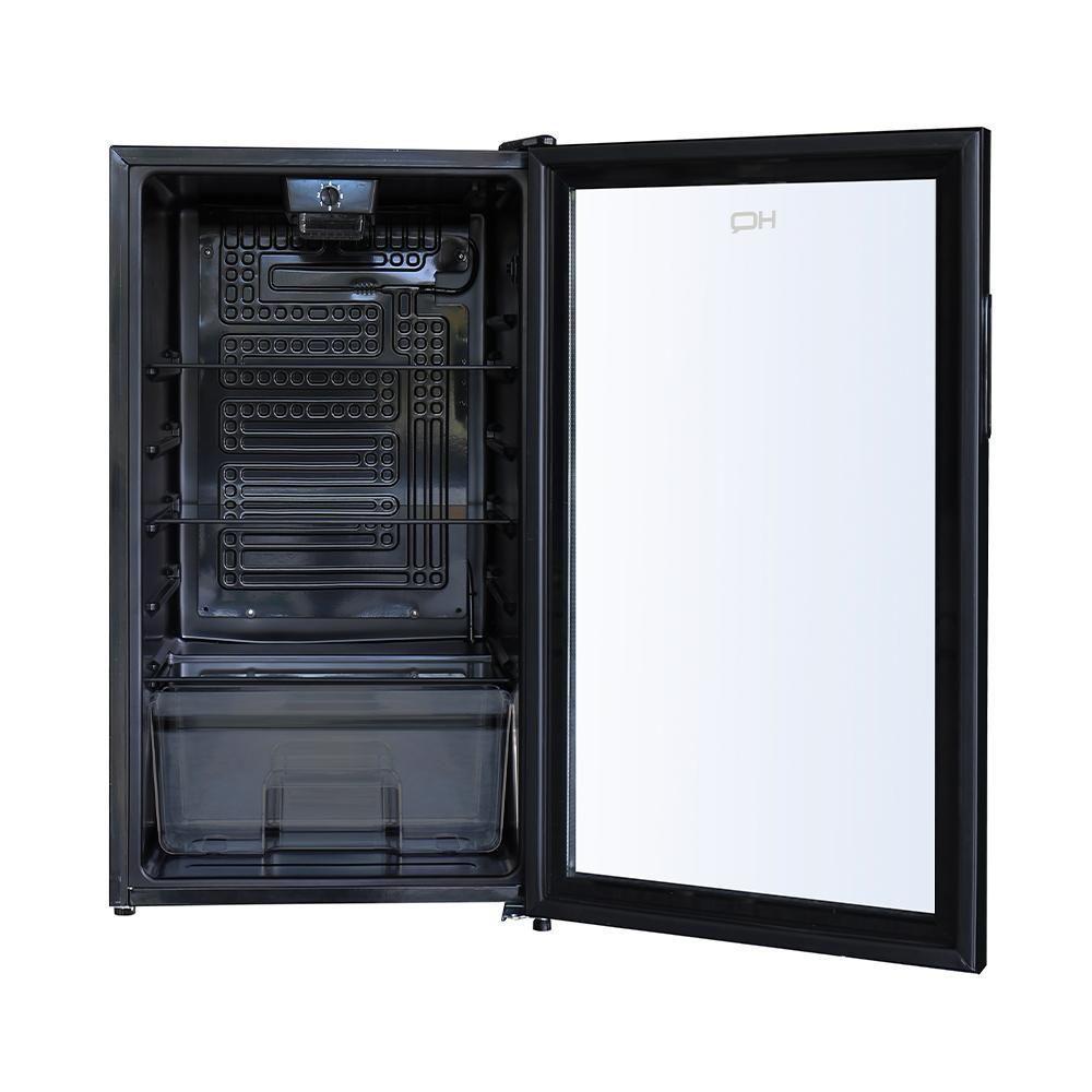 Frigobar Expositor Vertical HQ Vidro Duplo 95 Litros Preto HQ-95FBPV 220V - 3