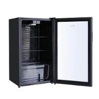 Frigobar Expositor Vertical HQ Vidro Duplo 95 Litros Preto HQ-95FBPV 220V