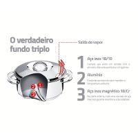 Jogo De Panelas Fundo Triplo Tramontina Solar 65510740 Inox  - 4