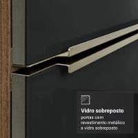 Armário De Cozinha Completa 566cm Rustic/preto Lux Madesa 01 Rustic/preto - 8