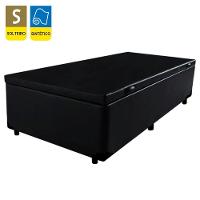 Cama Box Baú Solteiro Sintético + Colchão De Espuma D33 - Sereneprime - 88cm Preto - 7