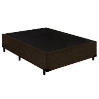 Cama Box Casal Suede + Colchão De Espuma D33 - Sereneprime - 138cm Cor:marrom - 2