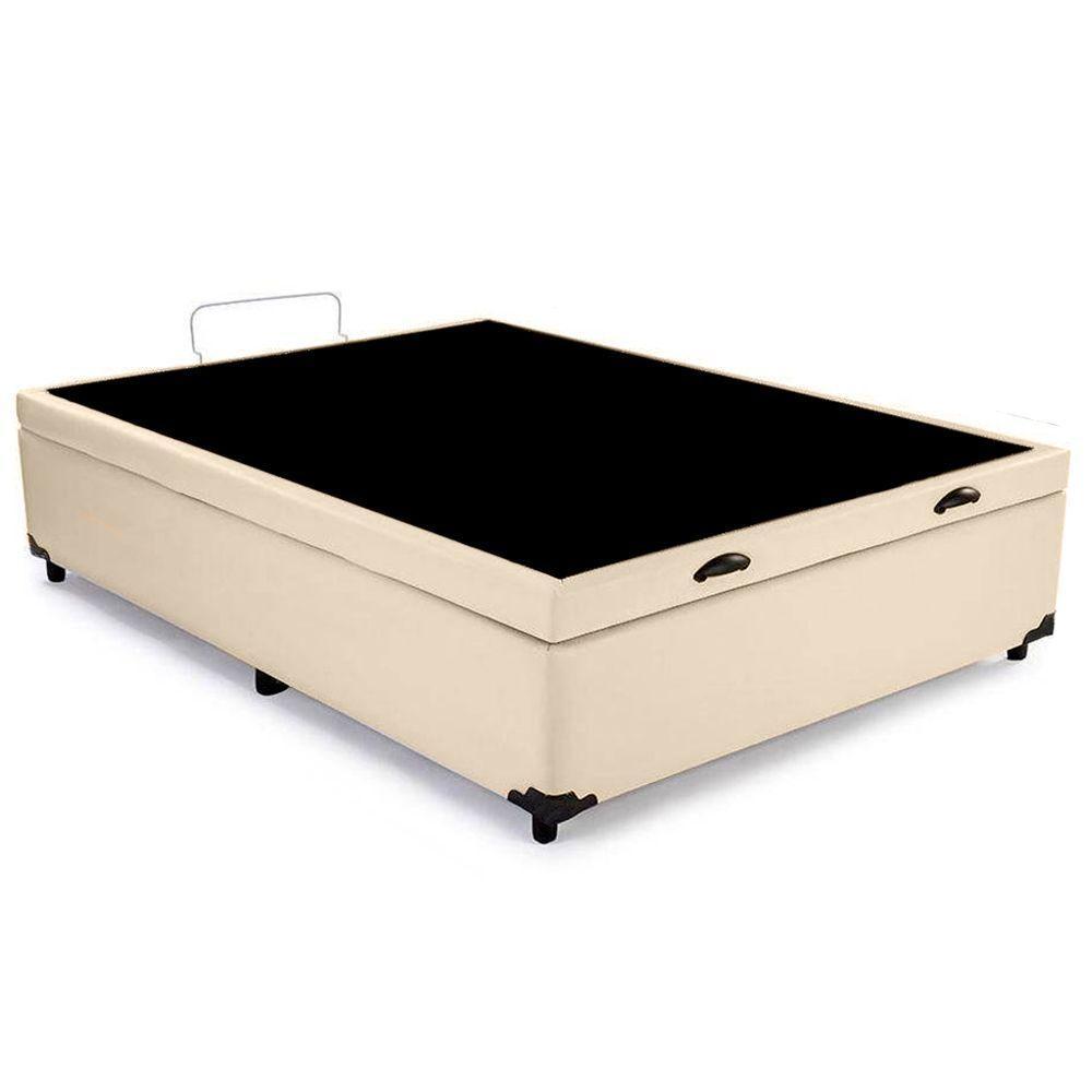 Cama Box Baú Viúva Sereneprime Sintético Bege 44x128x188 - 2