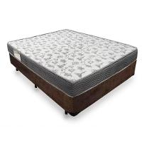 Cama Box Casal Suede + Colchão De Espuma D33 - Sereneprime - 138cm Marrom - 1