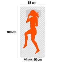 Cama Box Solteiro Sintético Sereneprime Bege 88x188x40