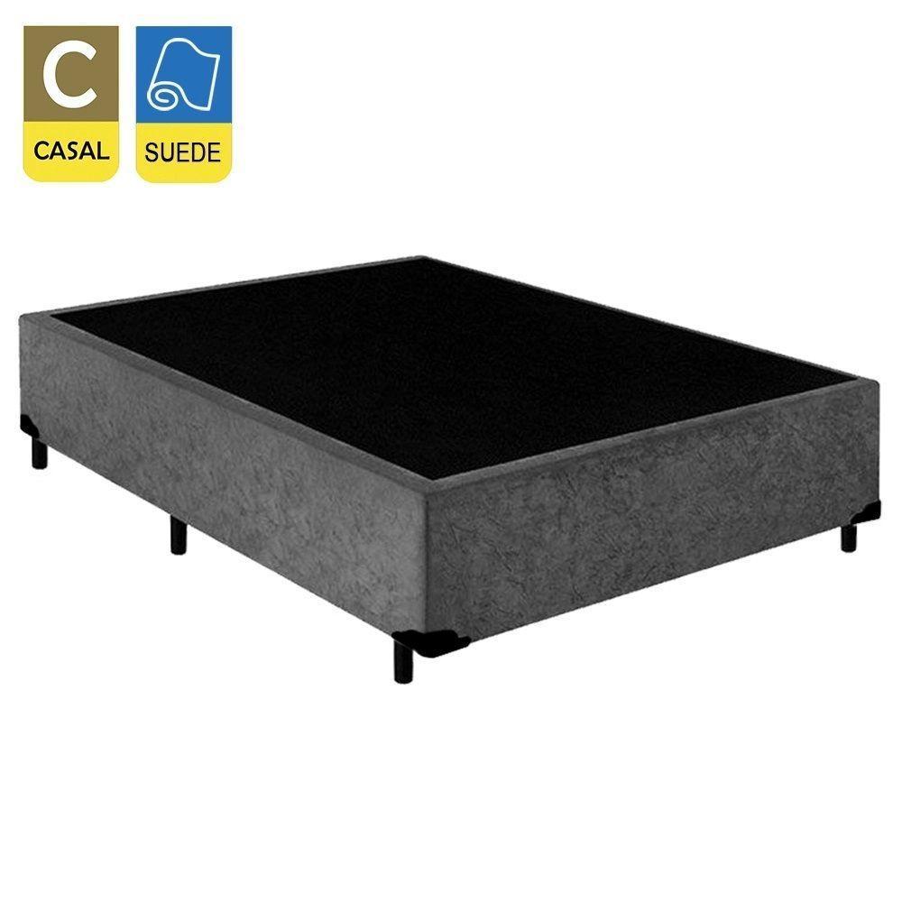 Cama Box Casal Suede + Colchão De Espuma D33 - Sereneprime - 138cm Cinza - 7