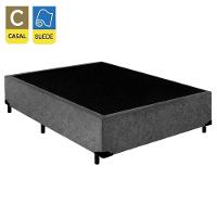 Cama Box Casal Suede + Colchão De Espuma D33 - Sereneprime - 138cm Cinza - 7