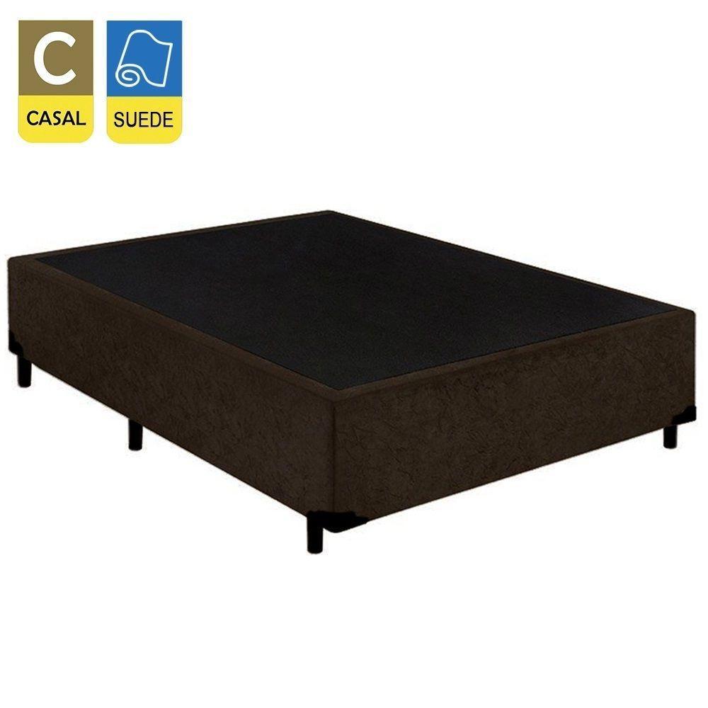 Cama Box Casal Suede + Colchão De Espuma D33 - Sereneprime - 138cm Marrom - 8