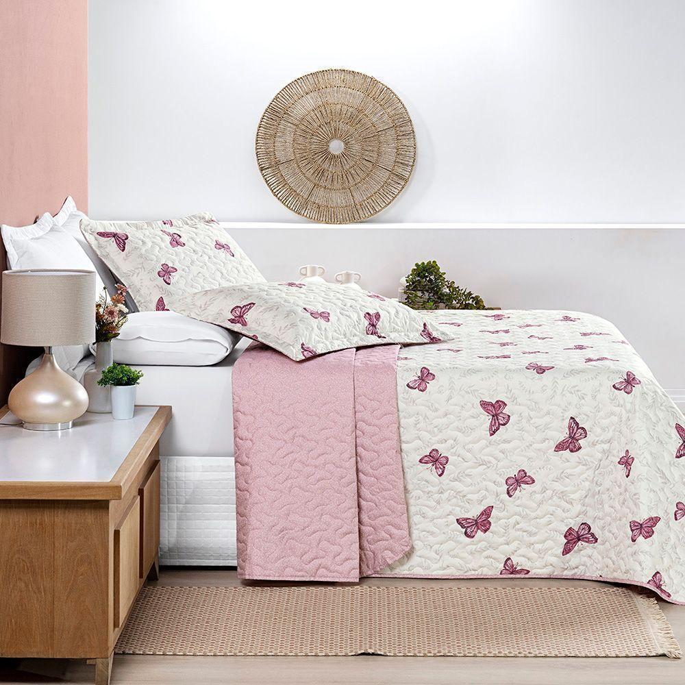 Cobre Leito Avere Queen 03 Peças - Borboletas - 4