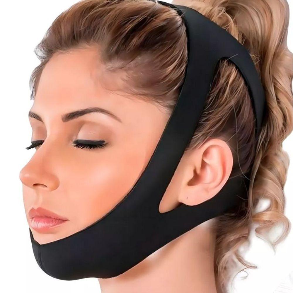 Máscara Faixa De Queixeira Cabeça Ajustável Anti Ronco Anti Apneia - 3