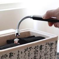 Isqueiro Acendedor Eletrônico Com Usb Recarregável Rotação 360 Graus Em Aço Inoxidável - 2