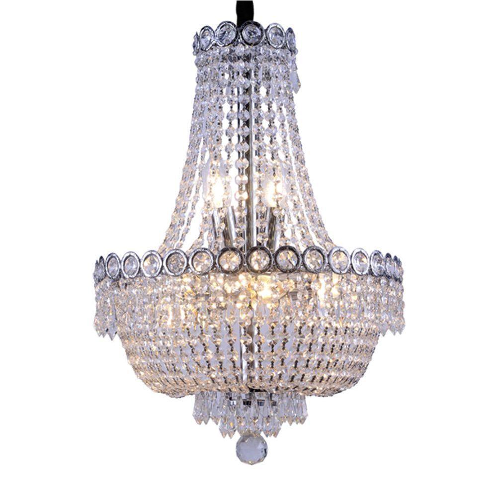 Lustre Pendente Taschibra Império 400 Transparente E14 Bivolt - 1