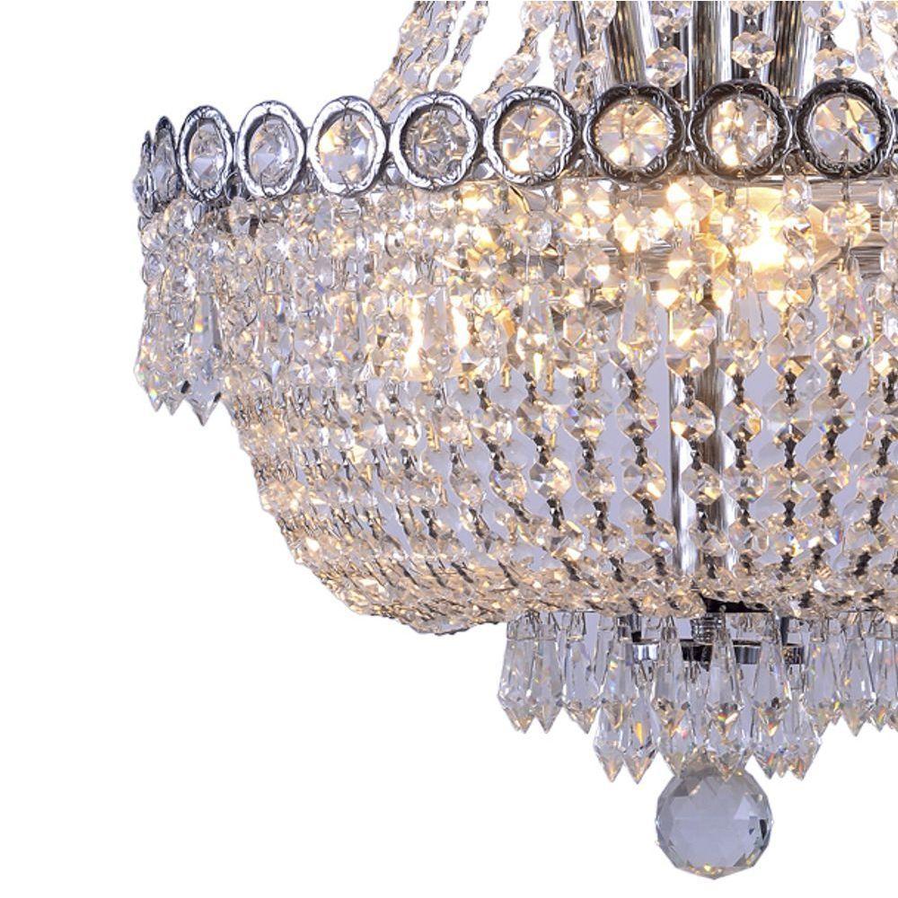 Lustre Pendente Taschibra Império 400 Transparente E14 Bivolt - 3