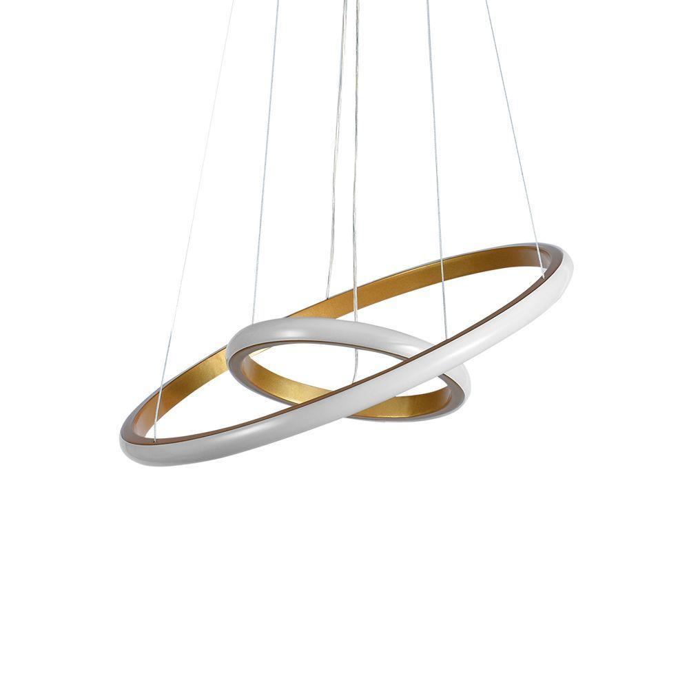 Lustre Pendente Taschibra Montreal 25w Led Bivolt Ouro Fosco - 1