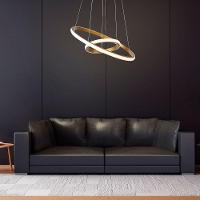 Lustre Pendente Taschibra Montreal 25w Led Bivolt Ouro Fosco - 3