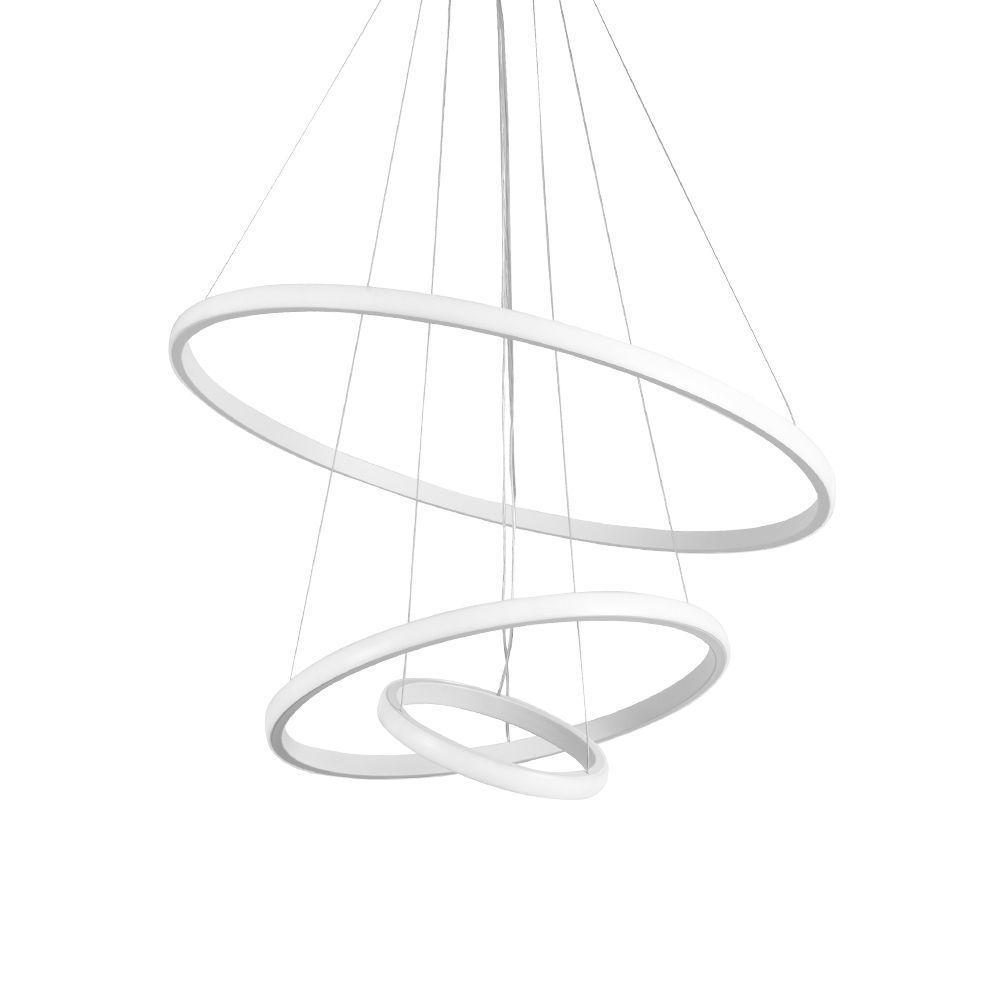 Lustre Pendente Taschibra Montreal 45w Led Bivolt Branco - 1