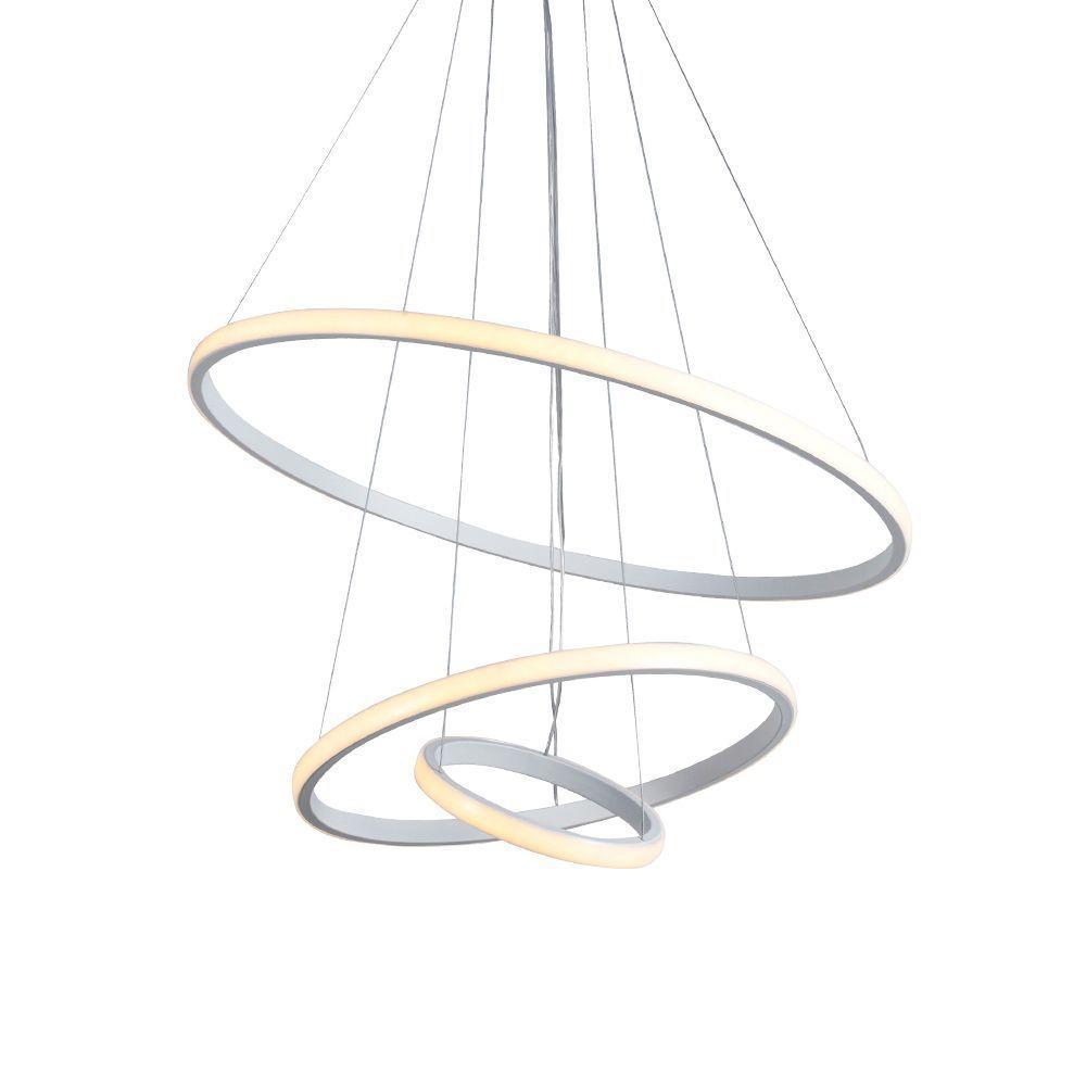 Lustre Pendente Taschibra Montreal 45w Led Bivolt Branco - 3