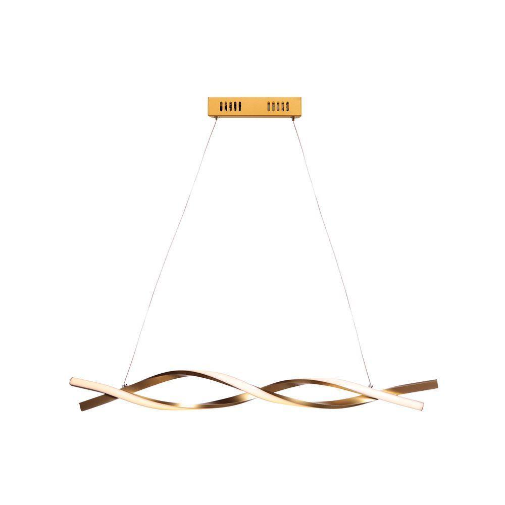 Lustre Pendente Taschibra Paris Led Bivolt Ouro Fosco - 5