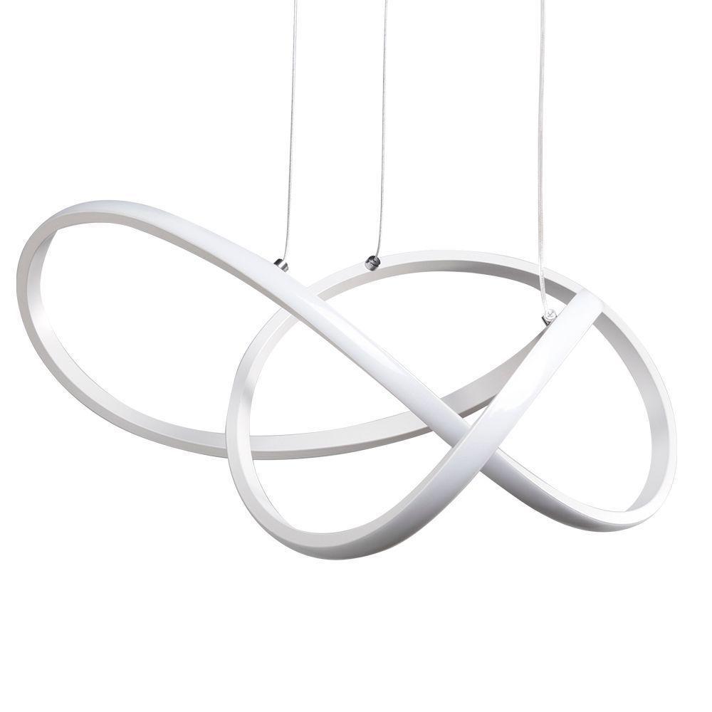 Lustre Pendente Taschibra Tóquio Led Bivolt Branco - 2