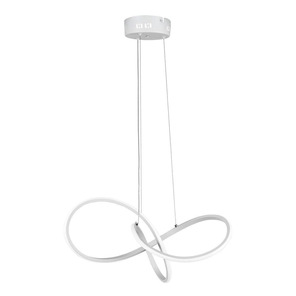 Lustre Pendente Taschibra Tóquio Led Bivolt Branco - 5