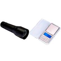 Mini Lanterna Led Usb Balança De Bolso Digital - 1