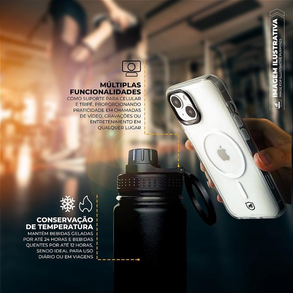 Garrafa Térmica Armor Magsafe 540ml - Preta - Gshield - 5