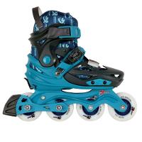 Patins Infantil X-light Azul Com Rodas Led (par) Tam: M (29-32) - 5