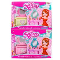 Penteadeira Infantil Princesa Com Espelho Acessorios Brinquedo Rosa Menina