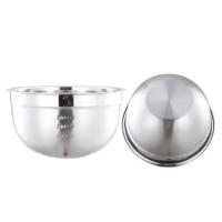 Tigela Mixing Bowl Aço Inox Salada Molho Creme Multiuso 18cm - 2