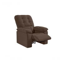 Poltrona Esmeralda Retrátil/reclinável Suede Marrom - Xflex Sofás - 2