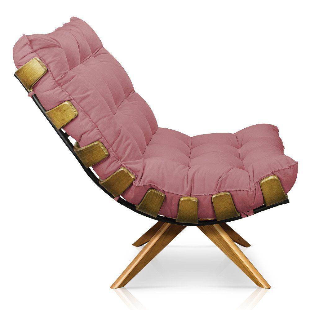 Kit 01 Poltrona e 01 Puff Giratório Costela Base - 5