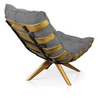 Kit 01 Poltrona e 01 Puff Giratório Costela Base - 6