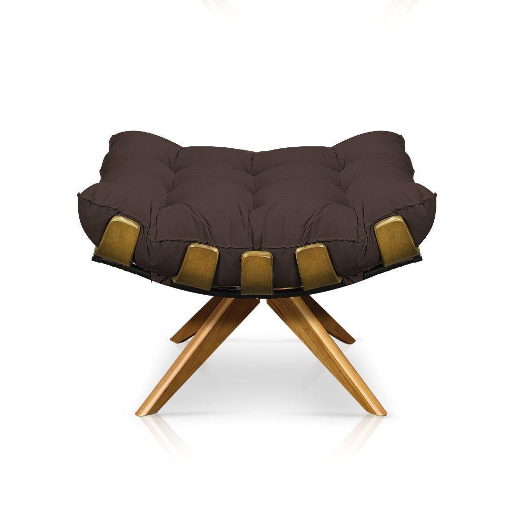 Kit 01 Poltrona e 01 Puff Giratório Costela Base - 8