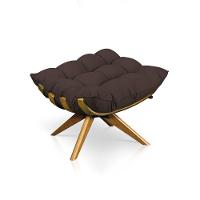 Kit 01 Poltrona e 01 Puff Giratório Costela Base - 7