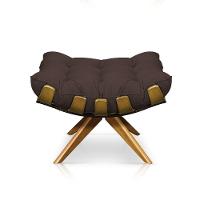 Kit 01 Poltrona e 01 Puff Giratório Costela Base - 8