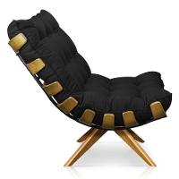 Kit 01 Poltrona e 01 Puff Giratório Costela Base - 5