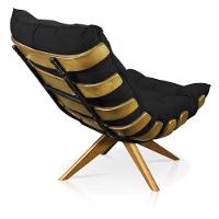 Kit 01 Poltrona e 01 Puff Giratório Costela Base - 6