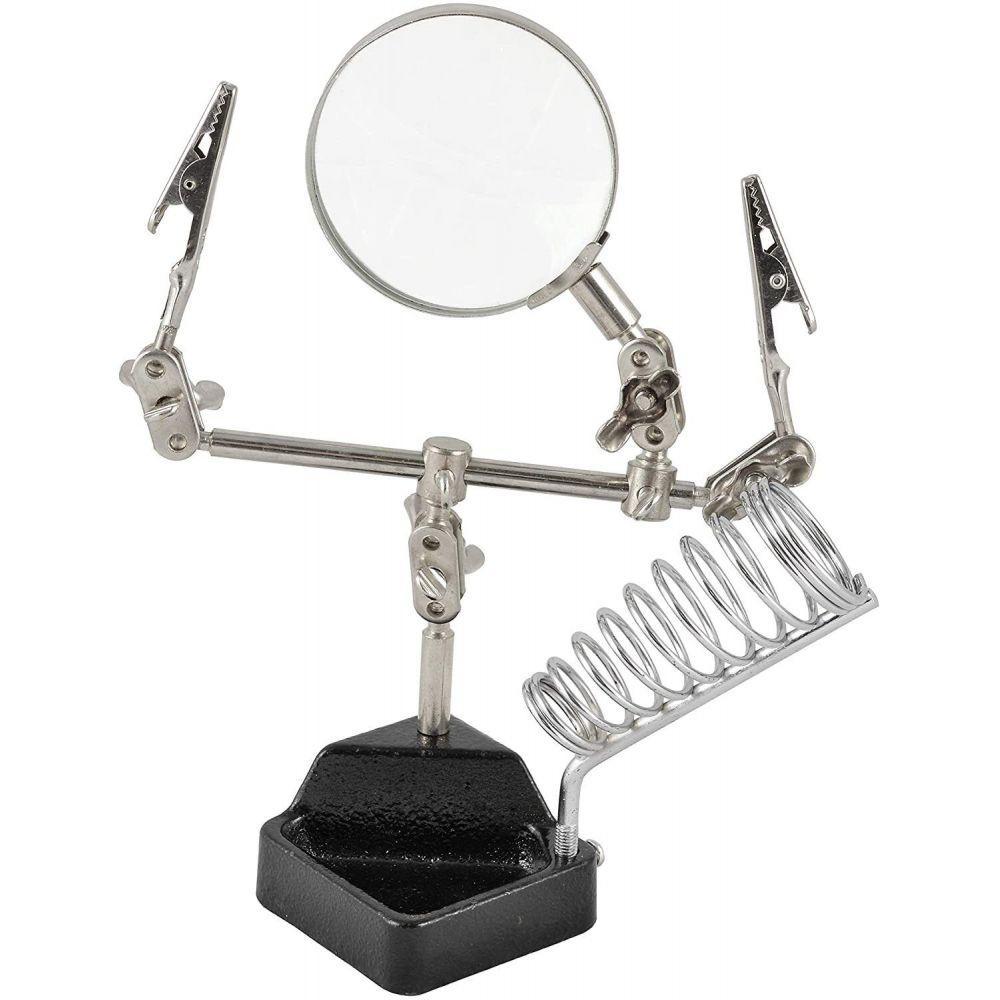 Lupa Profissional com Suporte e Pinças - 1