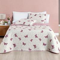 Cobre Leito Avere King 03 Peças - Borboletas - 1